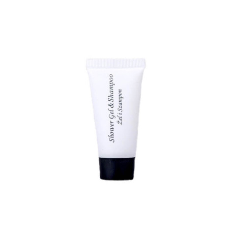 Mini šampūnas ir dušo želė tūbelėje White, 20ml