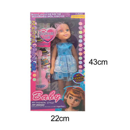 Lėlė su priedais 40cm  F012-E