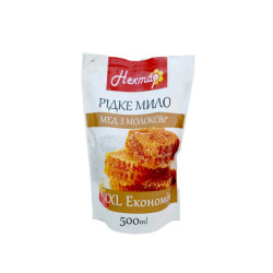 Skystas kremas - muilas papildymas Nektar Medaus ir pieno 500ml