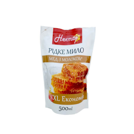 Skystas kremas - muilas papildymas Nektar Medaus ir pieno 500ml
