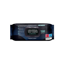 Drėgnos servetėlės  Naturelle Classic JUODOS spalvos 120vnt