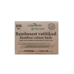 Bambukiniai higieniniai vatos pagaliukai Casatrend Eco-Line 200vnt