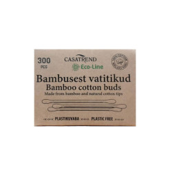 Bambukiniai higieniniai vatos pagaliukai Casatrend Eco-Line 300vnt
