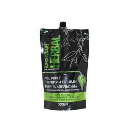Skysto muilo papildymas DOCTOR HERBAL Imbieras ir apelsinas 500ml