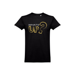Juodi universalūs marškinėliai Whats Up? S dydis