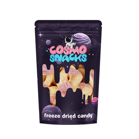 Liofilizuoti guminukai COSMO SNACKS Persikų žiedai 48g