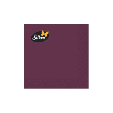 Stalo servetėlės vienspalvės BORDO 33x33cm, 20vnt