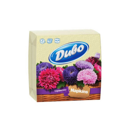 Stalo servetėlės Divo Geltonos spalvos 33x33cm, 100 vnt, 1 sluoksnis, celiuliozė