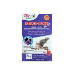 Graužikų nuodai BRODITOP LC CF grūdų mišinys 150g