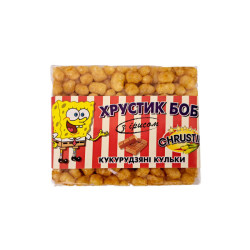 Kukurūzų rutuliukai Chrustik su irisu, 45g