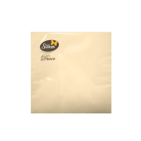 Stalo servetėlės vienspalvės ŠAMPANAS 33x33cm 3 sluoksniai, 20vnt