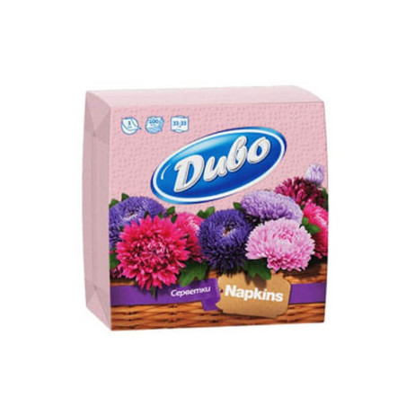 Stalo servetėlės Divo Rožinės spalvos 33x33cm, 100 vnt, 1 sluoksnis, celiuliozė