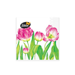 Stalo servetėlės Decor Tulpės 33x33cm, 3 sluoksniai 18vnt