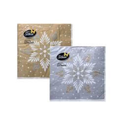 Stalo servetėlės Decor Snaigės 33x33cm, 3 sluoksniai, 18vnt
