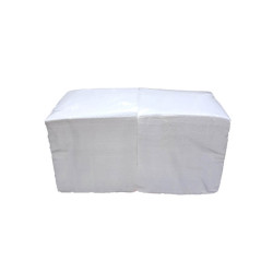 Stalo servetėlės Baltos spalvos 24x24cm, 400vnt, 1 sluoksnis, celiuliozė