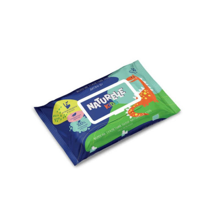 Drėgnas tualetinis popierius vaikams Naturelle Kids 50vnt