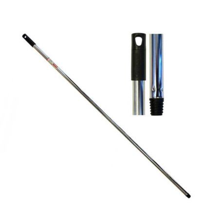 Šluotos kotas Sauber metalinis, chromuotas 130cm