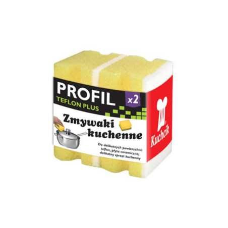 Profiliuota kempinė tefloniniams paviršiams Kuchcik 2vnt