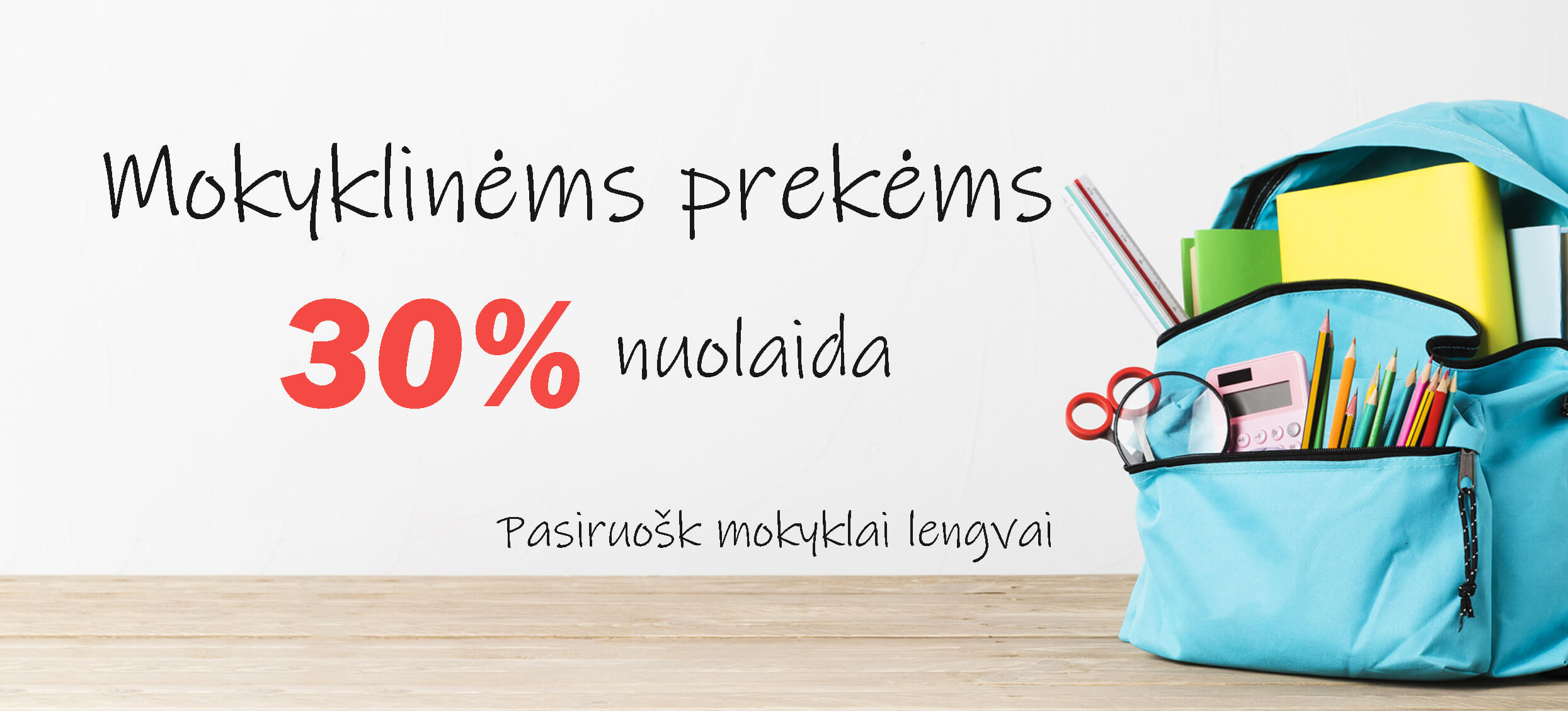 Kanceliarijai 30proc